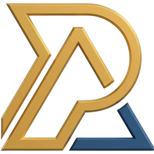 Prism Point Advertising logo symbol in bold orange and purple