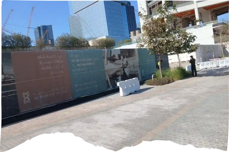 Eco PVC Fence Service in Abu Dhabi by Prism Point Advertising