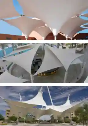 Best parking shed manufacturing and fixing services in Abu Dhabi by Prism Point Advertising